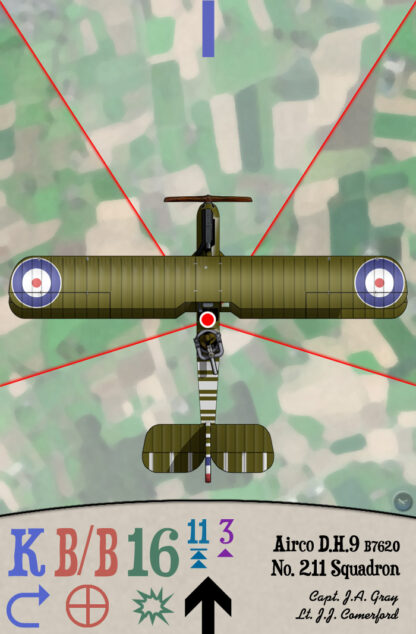 Plane card, K