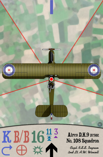 Plane card, K